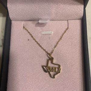 SMU Southern Methodist University Charm Necklace